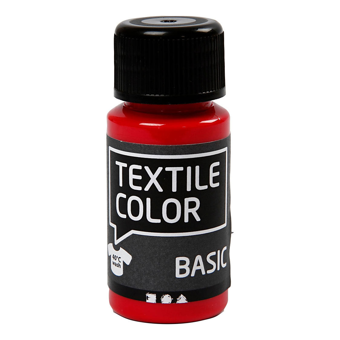Creativ Company Textile Color Semi-dekkende Textielverf Primair Rood, 50ml