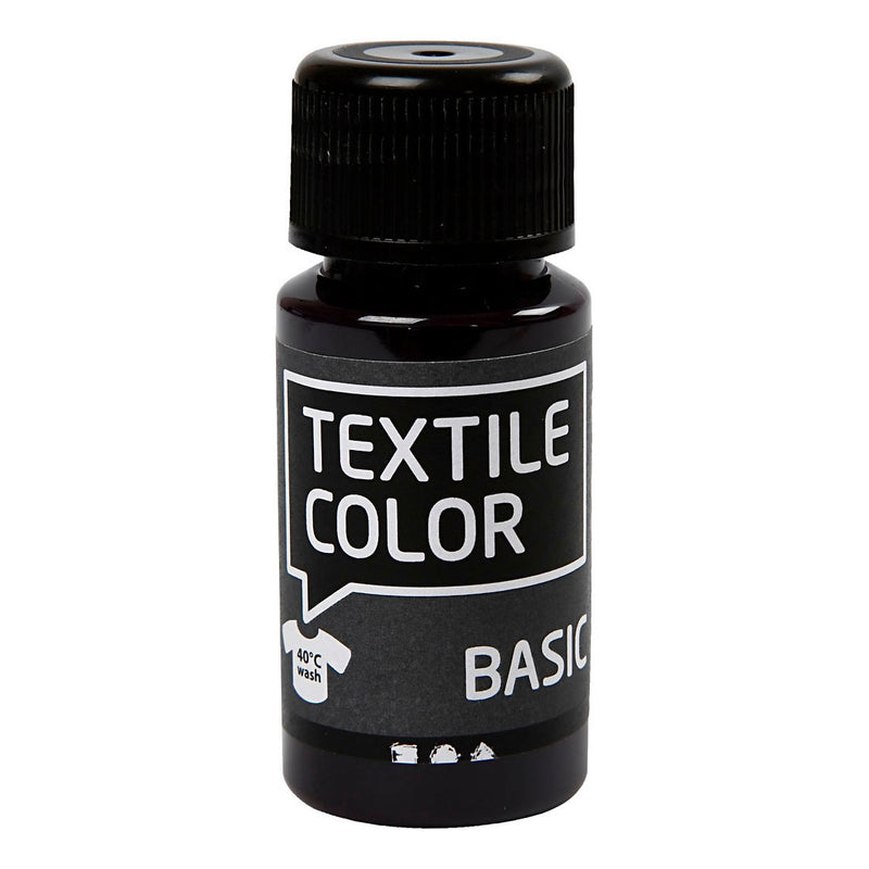 Creativ company textile color semi-dekkende textielverf - rood paars, 50ml