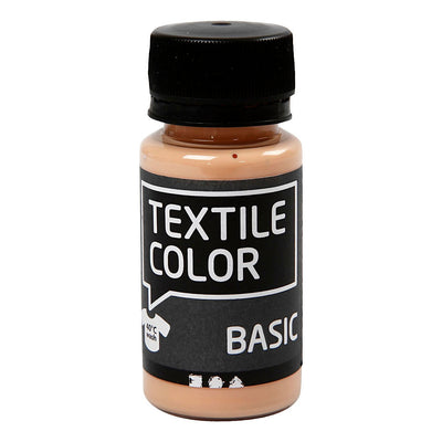 Creativ Company Textile Color Semi-dekkende Textielverf Licht Beige, 50ml
