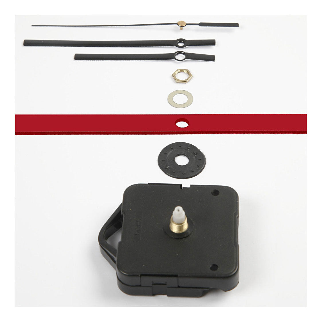 Creativ company klokonderdelen en uurwerken, max. afstand 10 mm, zwart, 1 set