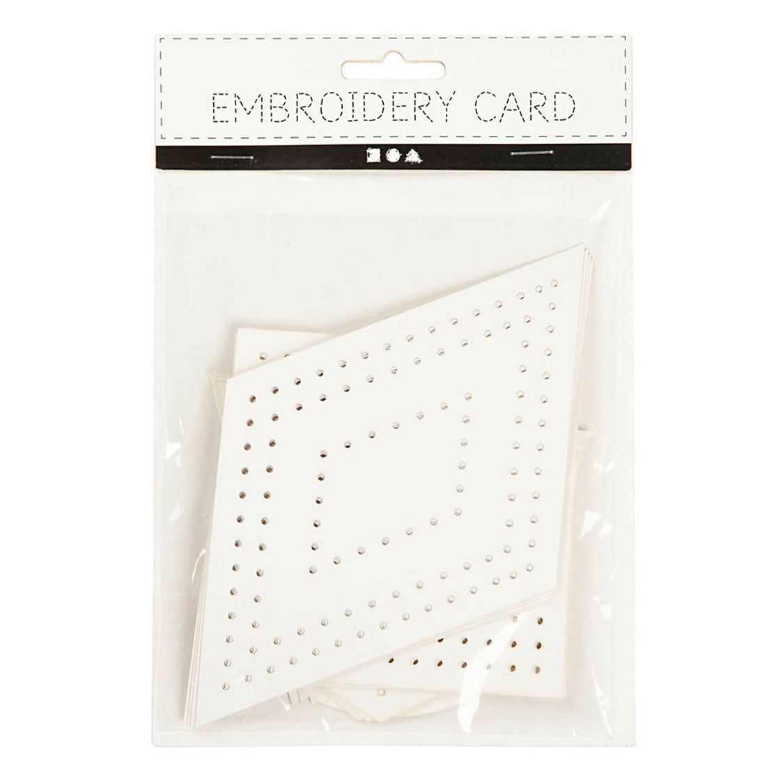 Creativ company http: www.cchobby.nl kruissteken-karton-geometrisch-afm-10-17-cm-wit-20-stuk-1-doos