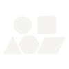 Creativ company kruissteken karton, geometrisch, afm 10-17 cm, wit, 20 stuk 1 doos