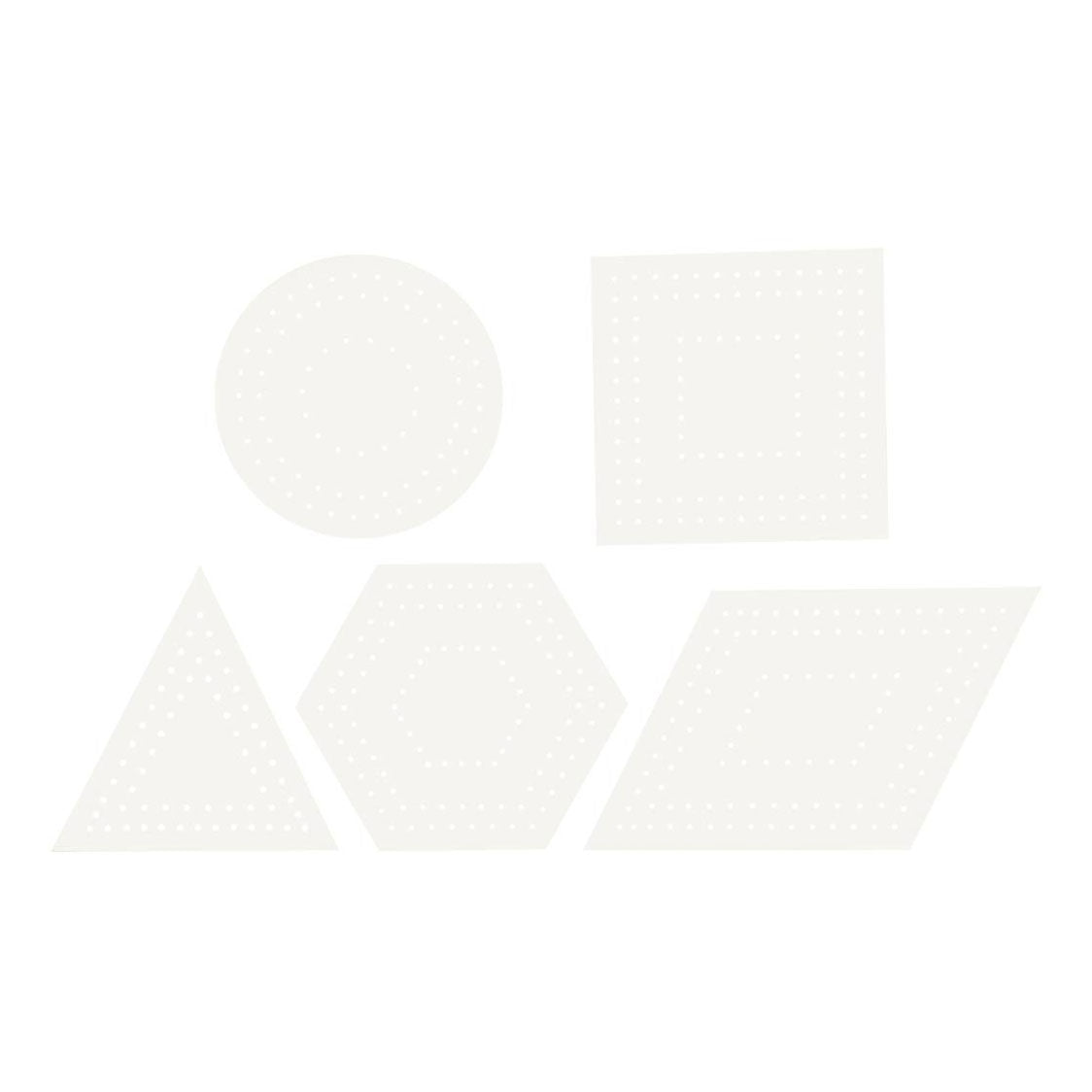 Creativ company http: www.cchobby.nl kruissteken-karton-geometrisch-afm-10-17-cm-wit-20-stuk-1-doos