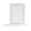 Creativ company kaarten om te borduren wit, set van 6
