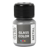 Creativ company glass color metal verf - zilver, 30ml - afbeelding 1