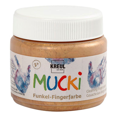 Creativ Company Mucki Vingerverf Goud Metallic, 150ml