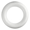 Creativ company styropor ring wit met platte achterkant, 35cm