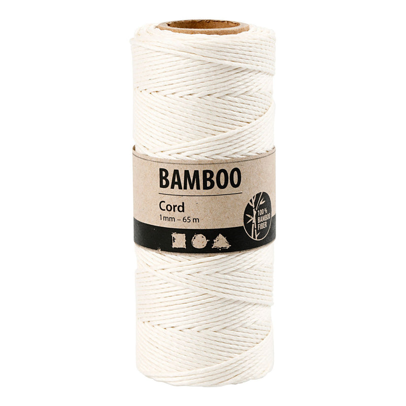 Creativ company bamboekoord wit, 65m