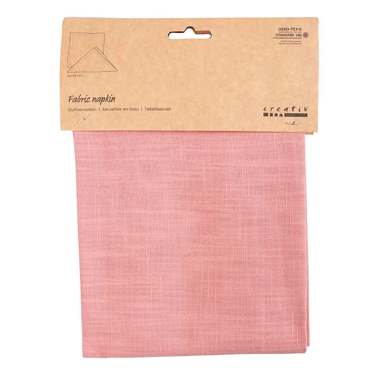 Creativ company stoffen servet roze, 42x42cm