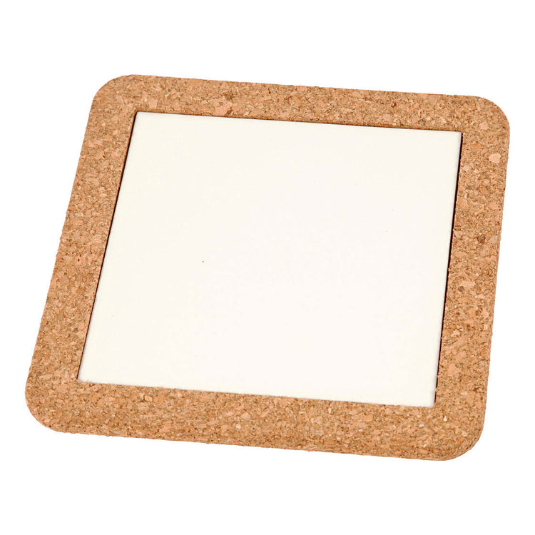 Creativ company https: www.cchobby.nl onderzetter-met-lijst-van-kurk-afm-15-5x15-5x1-cm-wit-2-stuk-1-doos