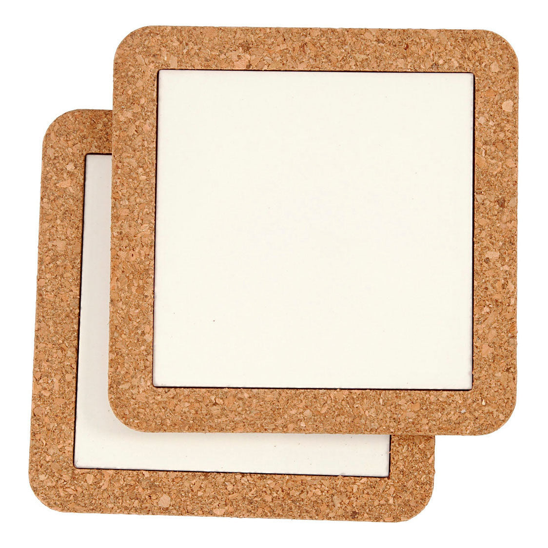 Creativ company https: www.cchobby.nl onderzetter-met-lijst-van-kurk-afm-15-5x15-5x1-cm-wit-2-stuk-1-doos