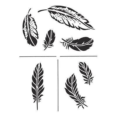 Creativ company flexibel sjabloon, veren, a4, vel 210x297 mm, 1 stuk