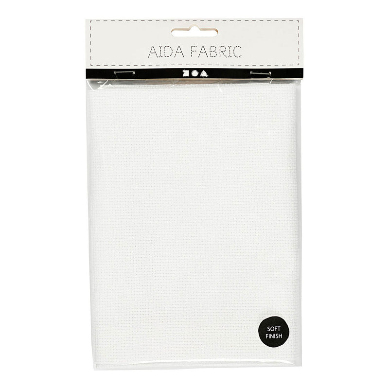 Creativ company aida wit 70 vierkanten per 10 cm, 50x50cm