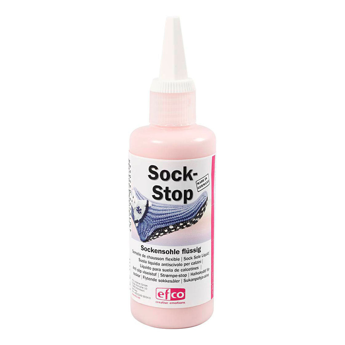Creativ company sock-stop antislip lichtrood, 100ml