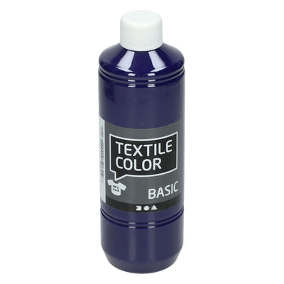 Creativ company textile color semi-dekkende textielverf - rood paars, 500ml