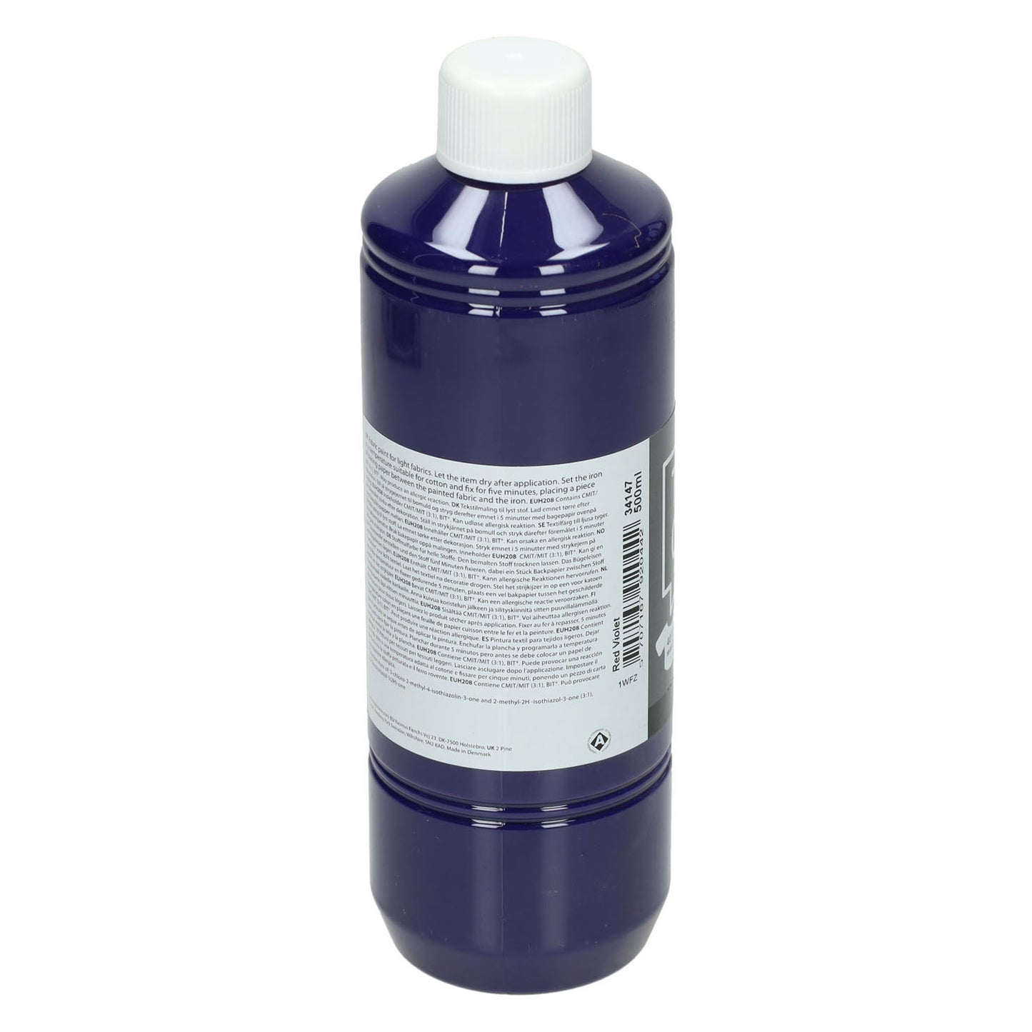 Creativ company textile color semi-dekkende textielverf - rood paars, 500ml