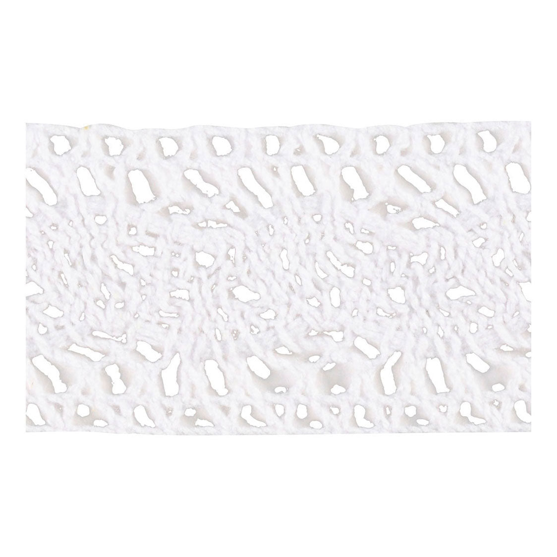 Creativ company gehaakt kanten lint, b: 30 mm, wit, 10 m 1 rol