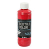 Creativ company textile color dekkende textielverf - rood, 250ml
