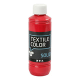 Creativ company textile color dekkende textielverf - rood, 250ml - afbeelding 1