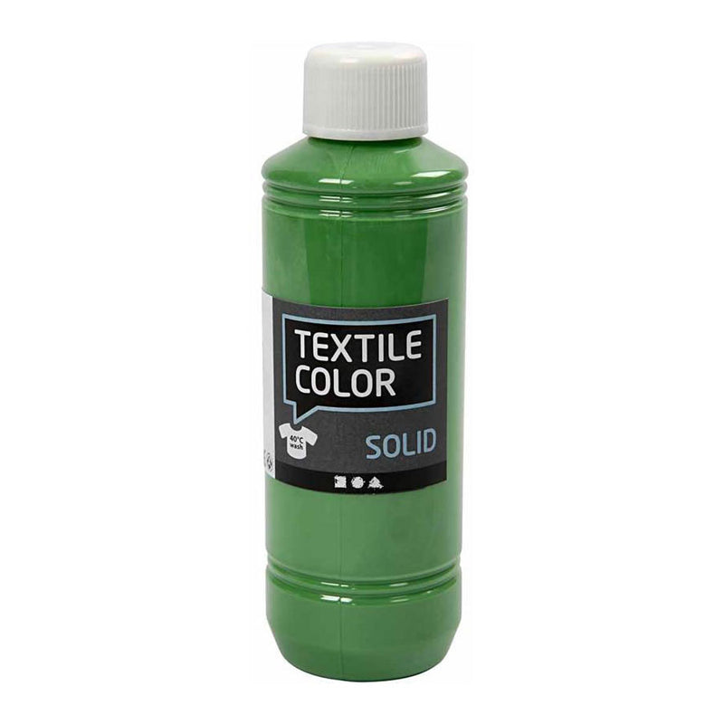 Creativ company textile color dekkende textielverf - brilliant groen, 250ml