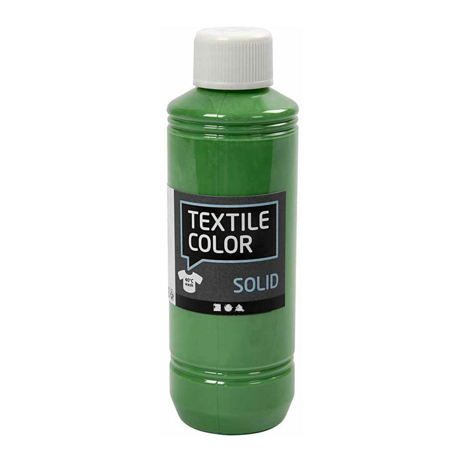 Creativ Company Textile Color Dekkende Textielverf Brilliant Groen, 250ml