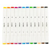 Creativ company tekenstift standaard kleuren, 12st. dubbelzijdig