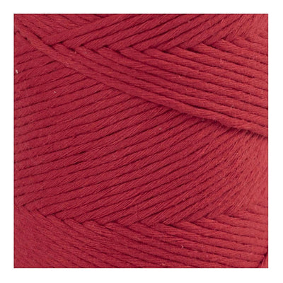 Creativ company macramé koord, l: 198 m, d 2 mm, rood, 330 gr 1 rol