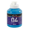 Creativ company acrylverf glitter voor kinderen - blauw, 500ml