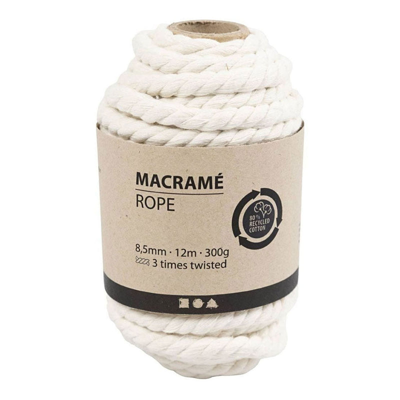 Creativ company macrametouw off-white, 12m