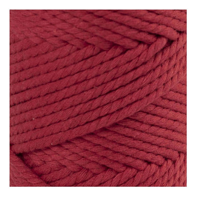Creativ company macramé koord, l: 55 m, d 4 mm, rood, 330 gr 1 rol