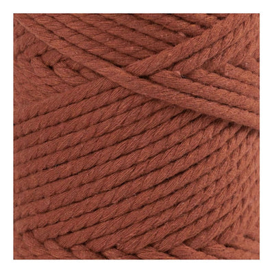 Creativ company macramé koord, l: 55 m, d 4 mm, burnt orange, 330 gr 1 rol