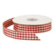 Creativ company http: www.cchobby.nl geruit-lint-b-20-mm-antiek-rood-wit-25-m-1-rol