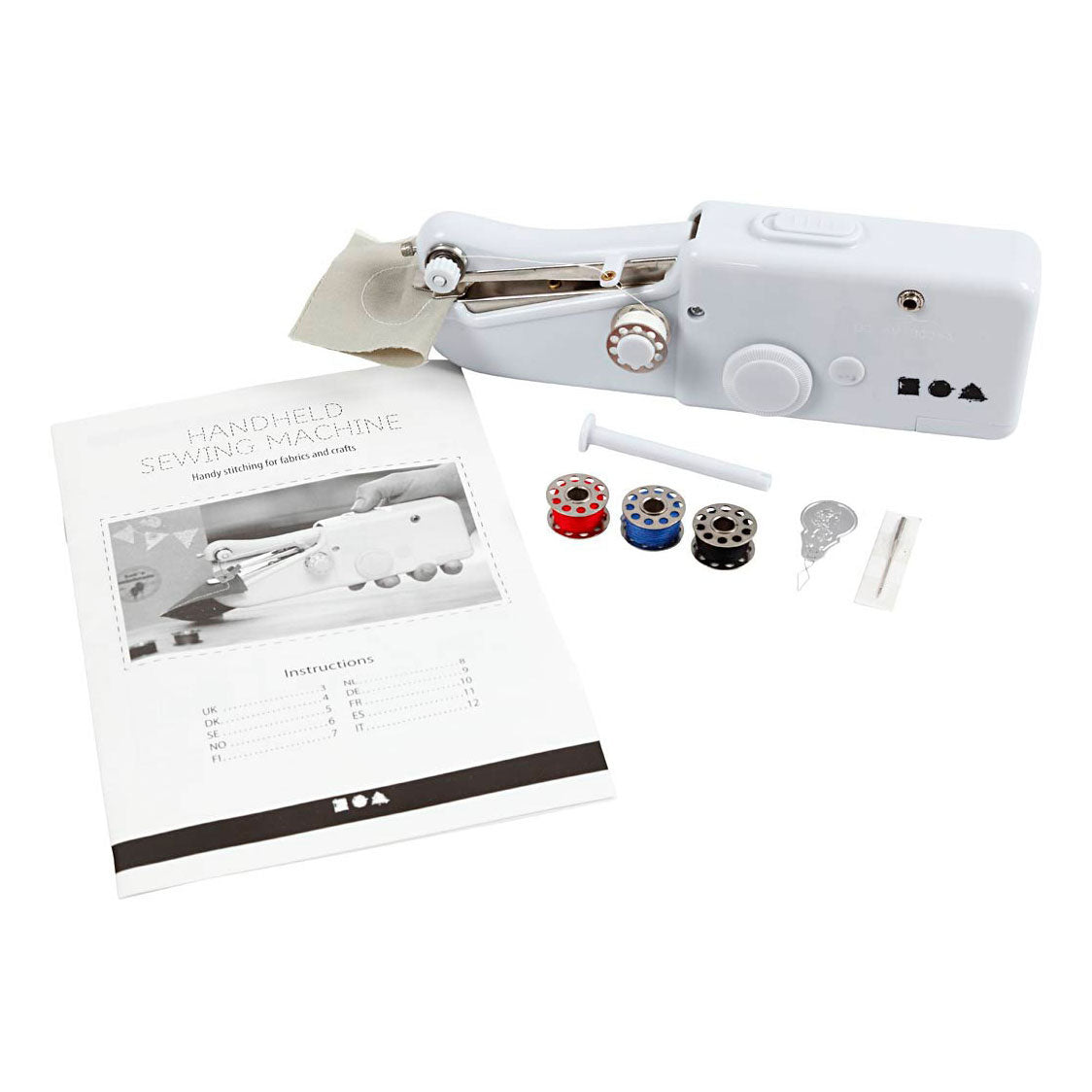 Creativ company http: www.cchobby.nl handnaaimachine-h-6-7-cm-l-20-5-cm-b-3-5-cm-wit-1-stuk