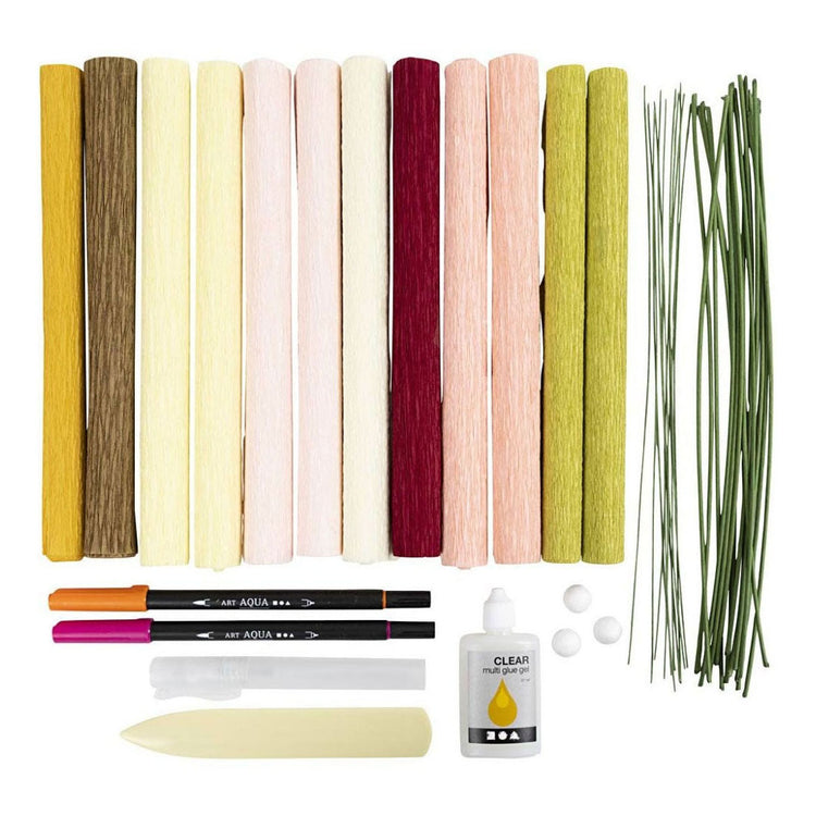 Creativ company http: www.cchobby.nl hobbyset-crepepapier-boeket-crepe-verhouding-180-1-doos