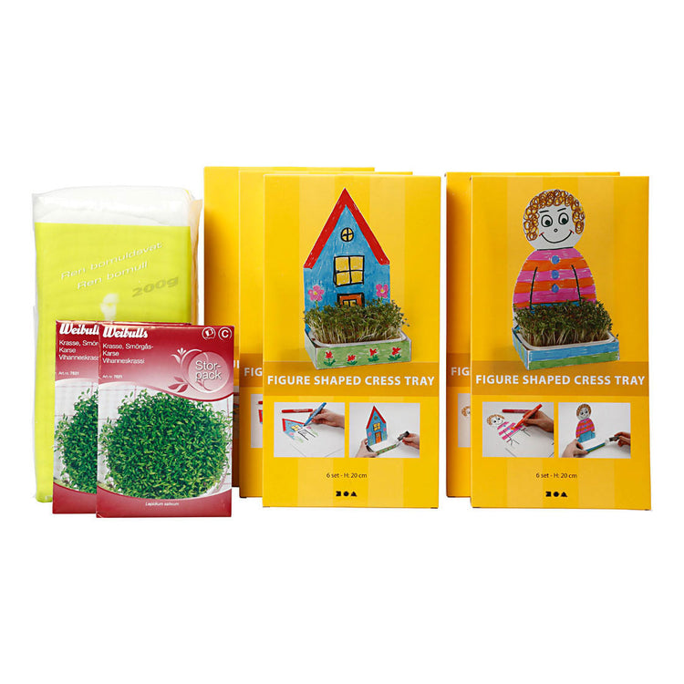 Creativ company http: www.cchobby.nl waterkersbakje-met-figuur-h-20-cm-wit-30-set-1-doos