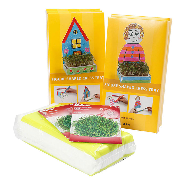Creativ company http: www.cchobby.nl waterkersbakje-met-figuur-h-20-cm-wit-30-set-1-doos