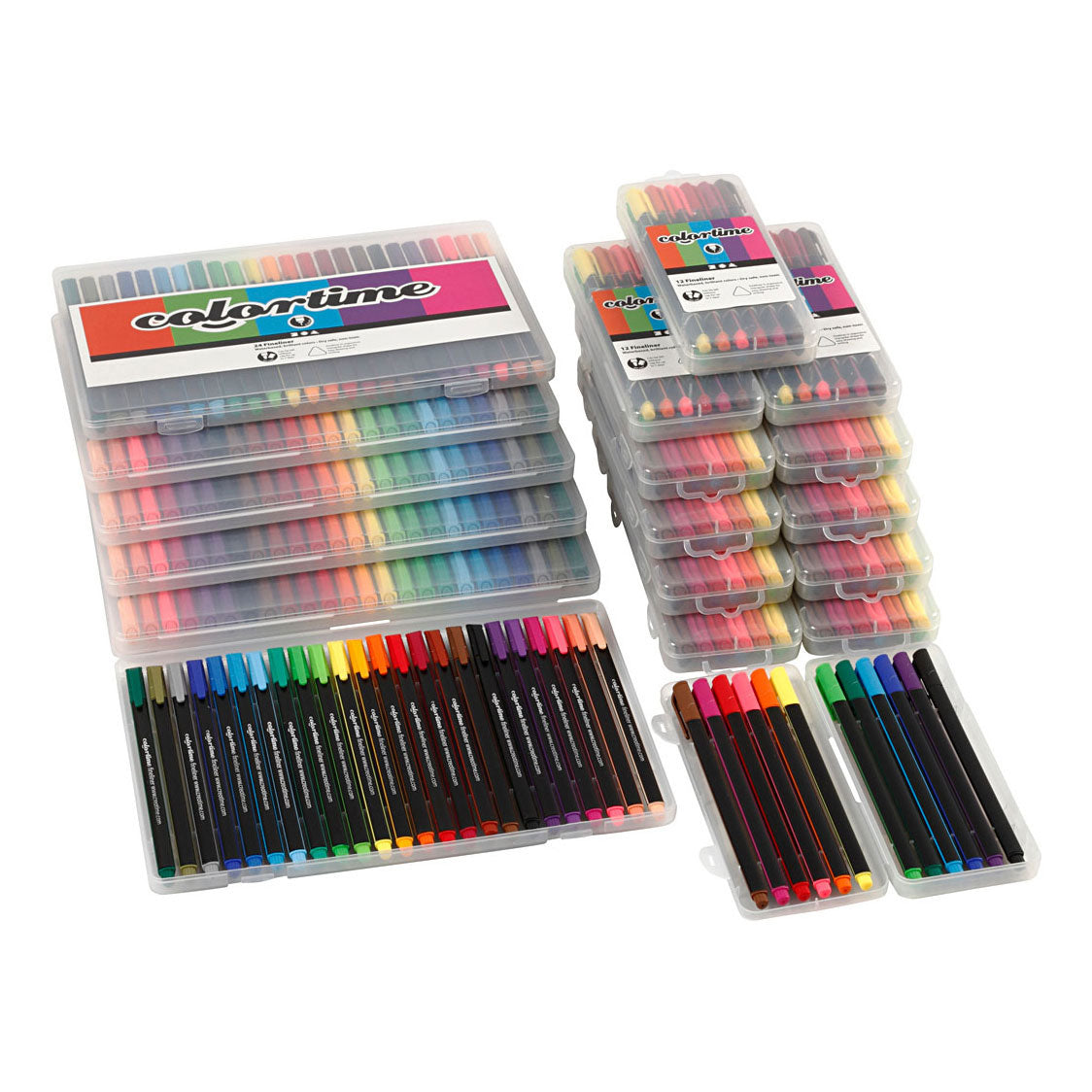 Creativ Company Colortime Fineliners Kleuren, 18 Pakken