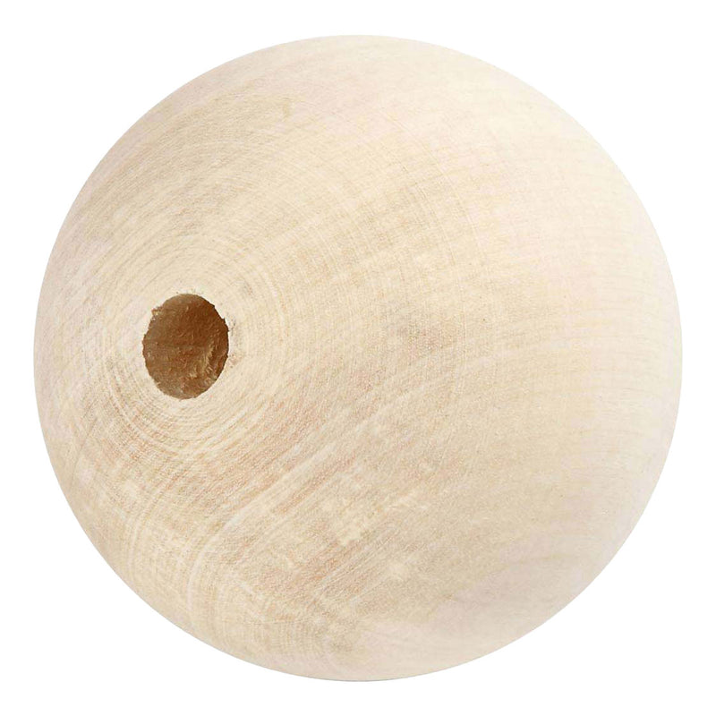 Creativ company houten kraal 80mm gatgrootte 8mm
