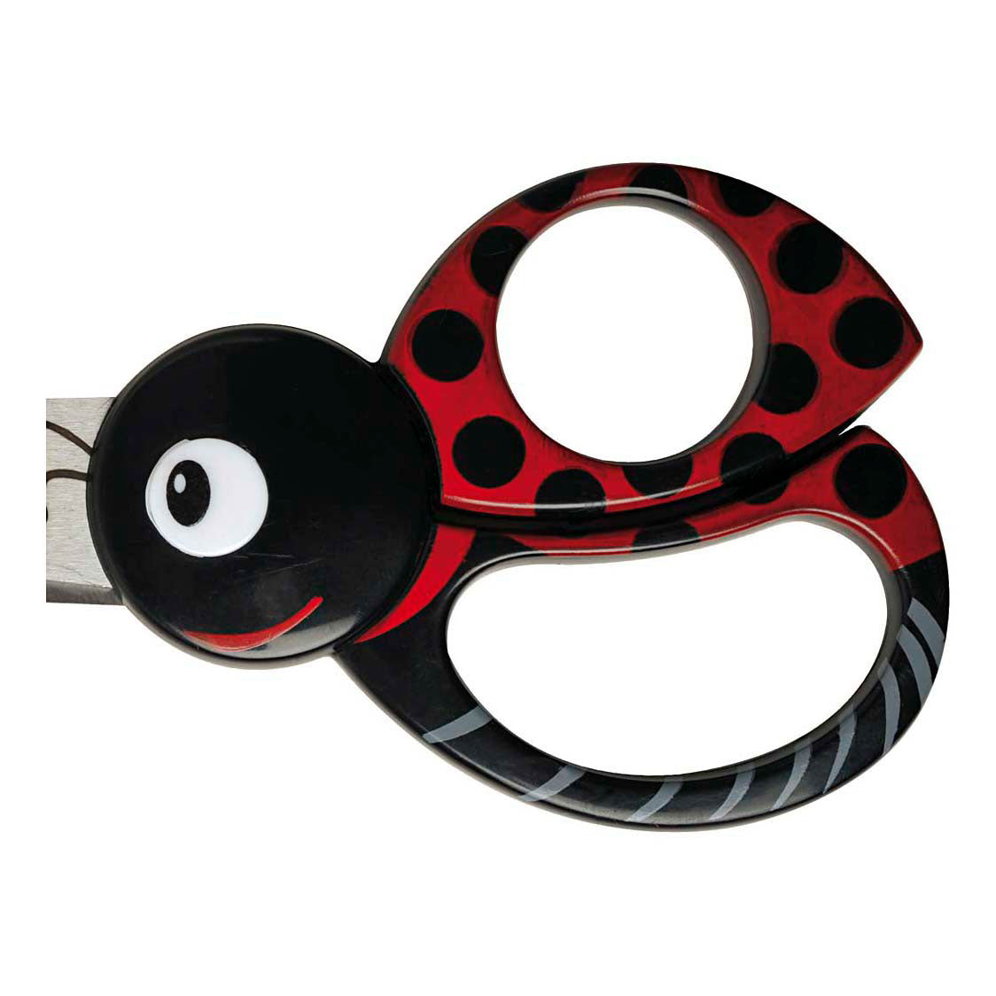 Creativ company fiskars kinderschaar met dierenmotief, lieveheersbeestje, l: 13 cm, 1 stuk