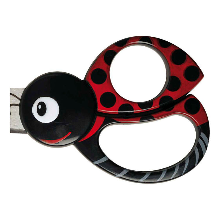 Creativ company fiskars kinderschaar met dierenmotief lieveheersbeestje - 13cm