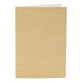 Creativ company kaarten en enveloppen 10,5x15cm glitter goud - 4st. - afbeelding 3