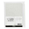 Creativ company kaarten en enveloppen 10,5x15cm glitter zilver - 4st.