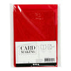 Creativ company kaarten en enveloppen 10,5x15cm glitter rood - 4st.