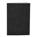 Creativ company kaarten en enveloppen 10,5x15cm glitter zwart - 4st. - afbeelding 3