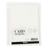 Creativ company kaarten en enveloppen 10,5x15cm glitter wit - 4st.