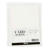Creativ company https: www.cchobby.nl kaarten-en-enveloppen-afmeting-kaart-10-5x15-cm-afmeting-envelop-11-5x16-5-cm-glitter-120-250-gr-wit-4-set-1-doos - afbeelding 2