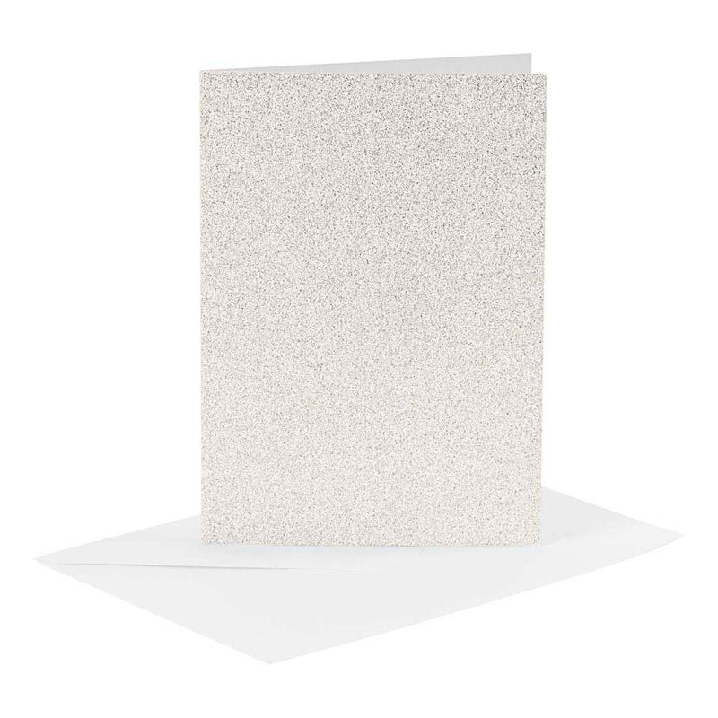 Creativ company https: www.cchobby.nl kaarten-en-enveloppen-afmeting-kaart-10-5x15-cm-afmeting-envelop-11-5x16-5-cm-glitter-120-250-gr-wit-4-set-1-doos