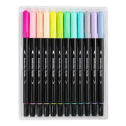 Creativ company dubbelzijdige aquarelmarker - 12 kleuren - afbeelding 2
