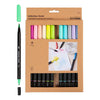 Creativ company dubbelzijdige aquarelmarker - 12 kleuren