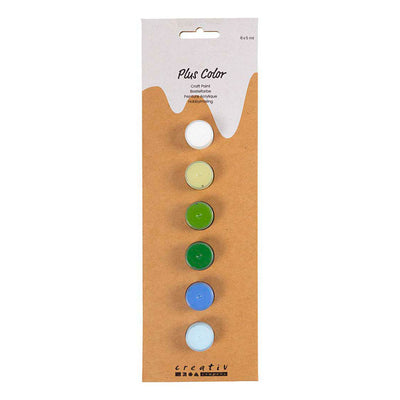 Creativ company plus color acrylverf blauw en groen harmonie - 6x5ml.